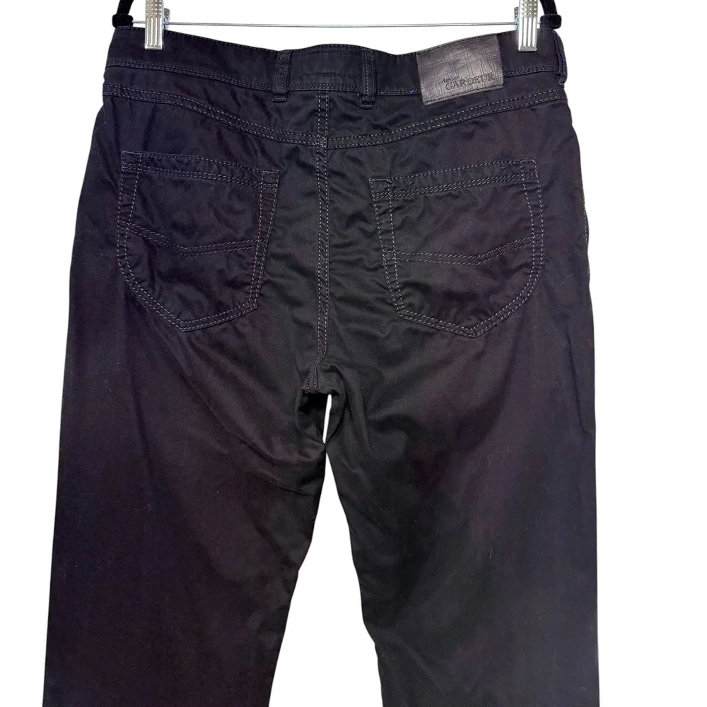 Atelier Gardeur Nevio 2 Regular Fit Mens Pants Black Size 35/28 Cotton Blend